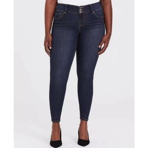 Torrid Feel The Fit Jegging Super Soft Dark Wash Jeans Size 12S Short
